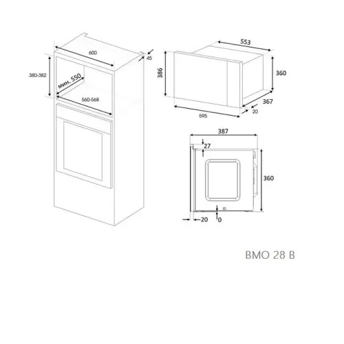 Микроволновая печь ZIGMUND & SHTAIN BMO 28 B