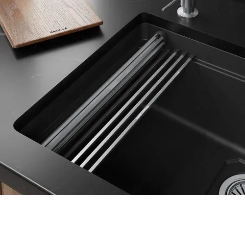 Кухонная мойка GRANULA 5505RU черный