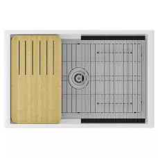 Кухонная мойка PAULMARK GLAMP UNO PM028148-WH Кухонная мойка PAULMARK GLAMP UNO PM028148-WH