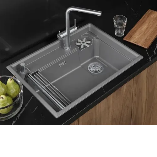 Кухонная мойка GRANULA 7308R алюминиум