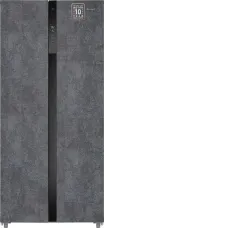 Холодильник WEISSGAUFF WSBS 500 Inverter NoFrost Rock Glass
