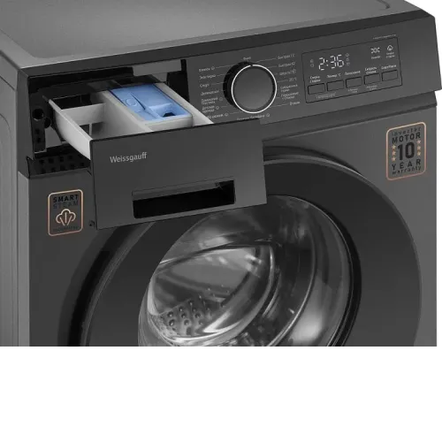 Стиральная машина WEISSGAUFF WM 601411 Inverter Steam Grey