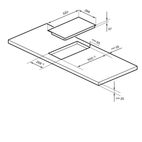 Варочная поверхность LEX EVI 321 F I DS