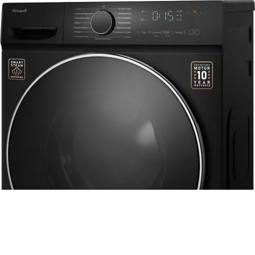 Стиральная машина WEISSGAUFF WM 4627 Touch Inverter Steam Black