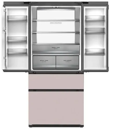 Холодильник TESLER RFD-517BI ROSE GLASS