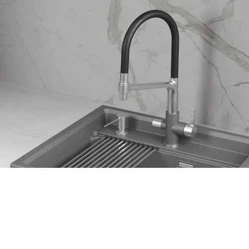 Смеситель GRANULA 5083 графит