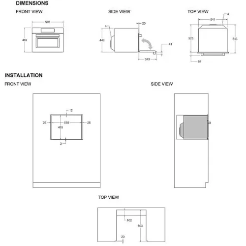 Микроволновая печь BERTAZZONI FHER4077MTAX3