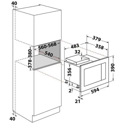 Микроволновая печь HOTPOINT-ARISTON MF25G WH H