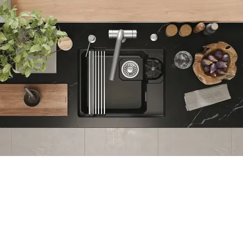 Кухонная мойка GRANULA 5505RU шварц