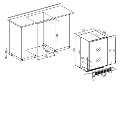Винный шкаф TEMPTECH OX60DRW-24