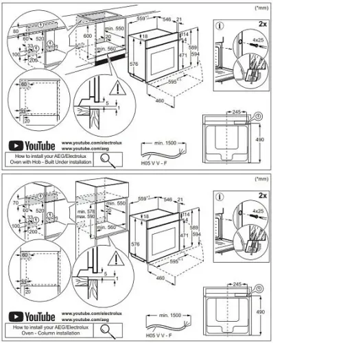 Духовой шкаф AEG OA5PB531AB