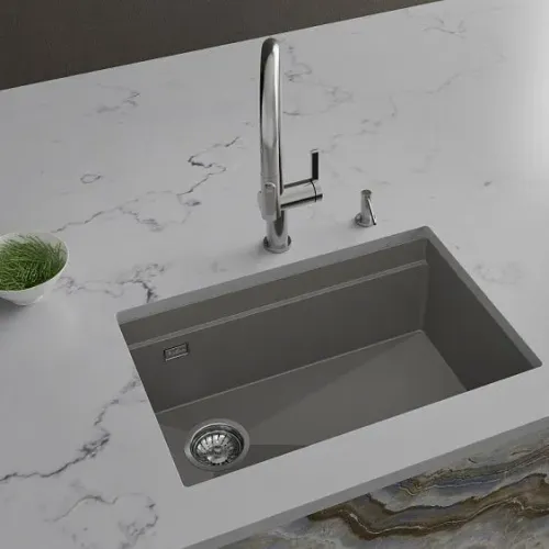 Кухонная мойка RIVELATO LINO 654-L grigio metallizz