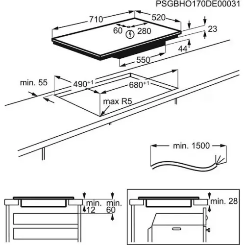 Варочная поверхность ELECTROLUX EIV 734