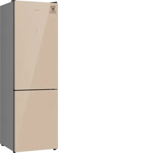 Холодильник WEISSGAUFF WRK 2000 Total NoFrost Inverter Beige Glass