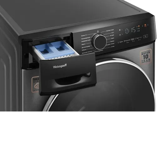 Стиральная машина WEISSGAUFF WMD 4828 Inverter Steam Grey