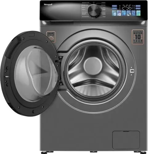 Стиральная машина WEISSGAUFF WM 45106 Color Touch Inverter Steam Dark Grey