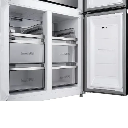 Холодильник WEISSGAUFF WCD 590 NoFrost Inverter Premium EcoFresh Inox Glass