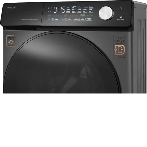 Стиральная машина WEISSGAUFF WM 45126 Steam Direct Drive Deep Grey