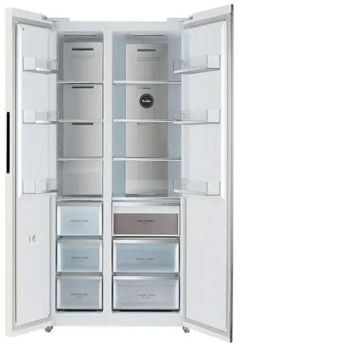 Холодильник TESLER RSD-537BI WHITE MATTE GLASS