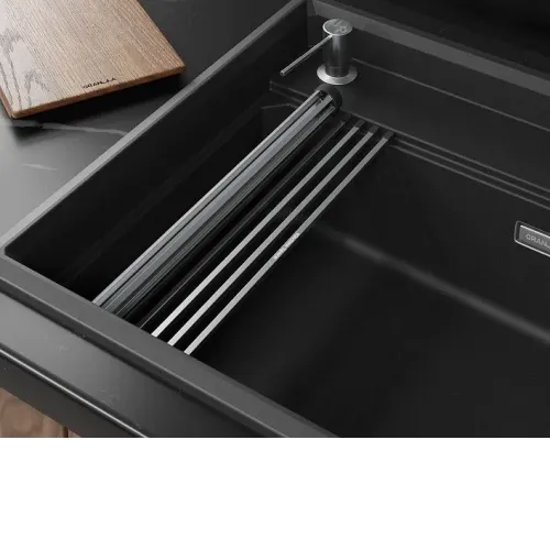 Кухонная мойка GRANULA 7308R черный