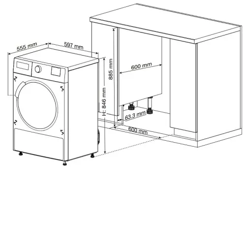 Сушильная машина BEKO BIDB81151 W