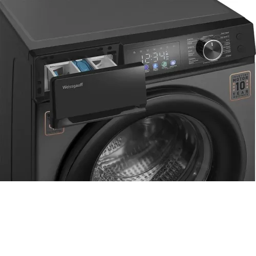 Стиральная машина WEISSGAUFF WM 45127 Inverter Steam Color Touch Grey