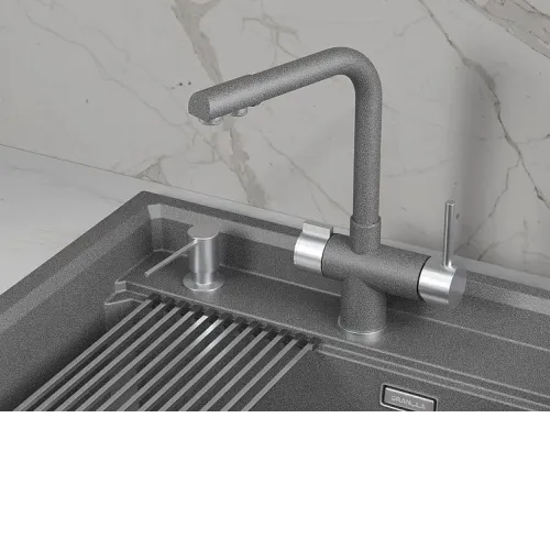 Смеситель GRANULA 5015 графит