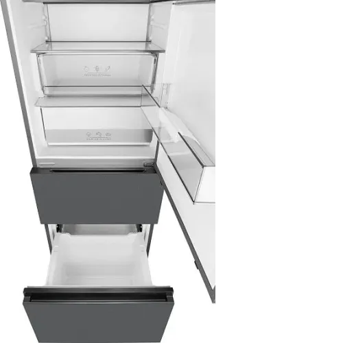 Холодильник WEISSGAUFF WFD 450 Total NoFrost Inverter Dark Grey Built-in