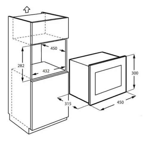 Микроволновая печь MONSHER MMH 1115 Noir
