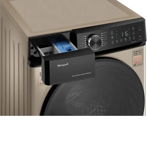 Стиральная машина WEISSGAUFF WM 59411 Direct Drive Inverter Steam Champagne