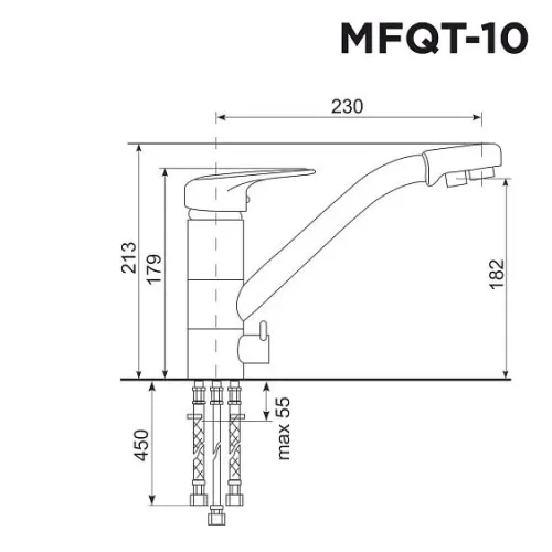 Смеситель MAUNFELD MFQT-10BG бежевый