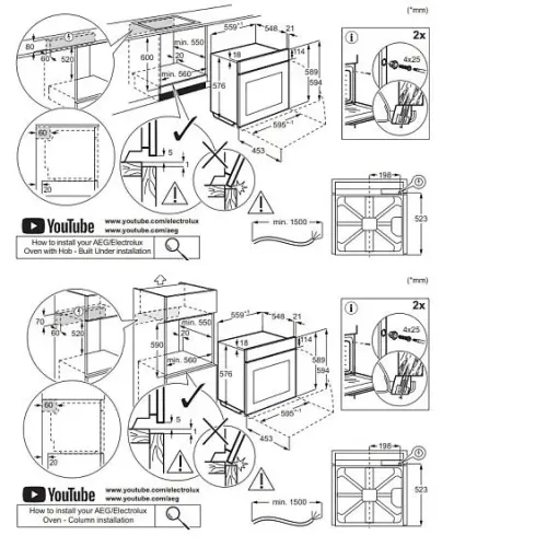 Духовой шкаф ELECTROLUX EOF5F50V