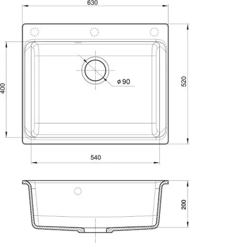Кухонная мойка RIVELATO AXEL 60 grigio metallizzato
