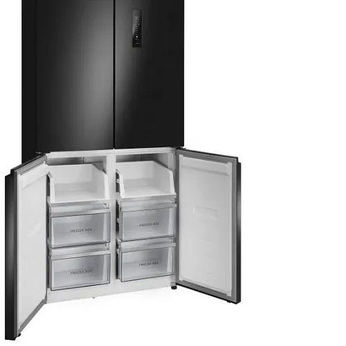 Холодильник MEFERI MFR83BLACK IX TOTAL NO FROST CROSS DOOR COMFORT