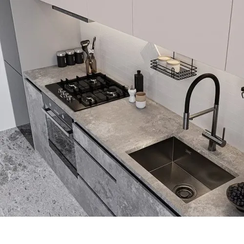Кухонная мойка EMAR EMB-132 PVD Nano Dark