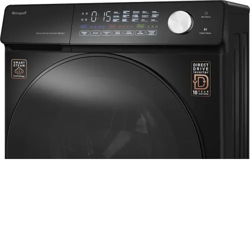 Стиральная машина WEISSGAUFF WM 45126 Steam Direct Drive Matt Black