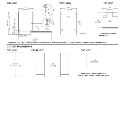 Посудомоечная машина BERTAZZONI DW60S2IEPDV