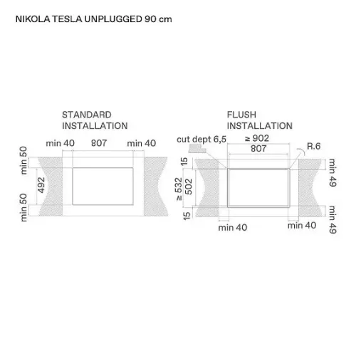 Варочная поверхность ELICA NIKOLATESLA UNPLUGGED EVO BL/A/90 (PRF0196324)