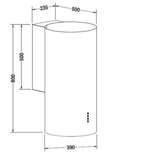 Вытяжка HOMSair SIGMA 39S Wall черный
