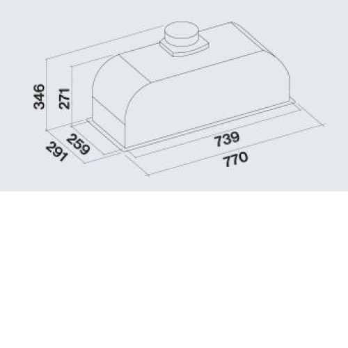 Вытяжка FALMEC BUILT-IN BURANO PLUS 70 WH (CBIN70.E11P2#ZZZB460F)