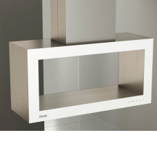 Вытяжка PANDO I-960/100 INOX - CRISTAL BLANCO BRILLANTE V.1250 ECO SEC