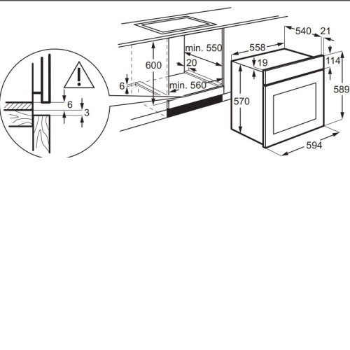 Духовой шкаф ELECTROLUX EOF3H40BK