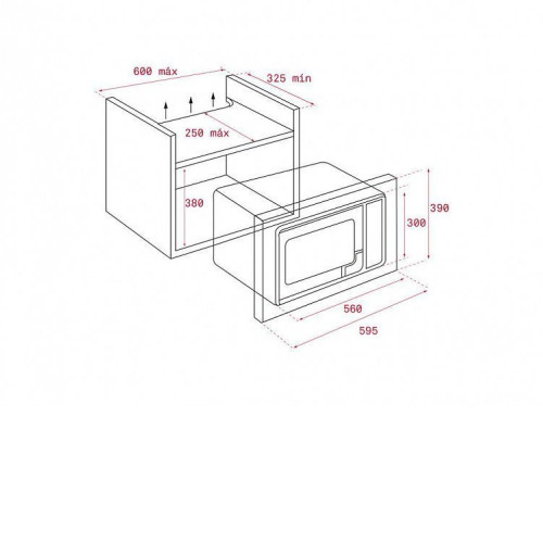 Микроволновая печь TEKA ML 8200 BIS NIGHT RIVER BLACK