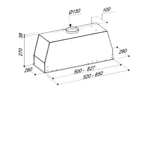 Вытяжка SIRIUS SM 923 W 85