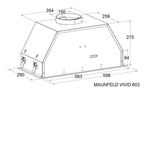 Вытяжка MAUNFELD VIVID 603EM черный