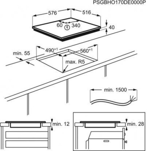Варочная поверхность AEG HRB64470XB