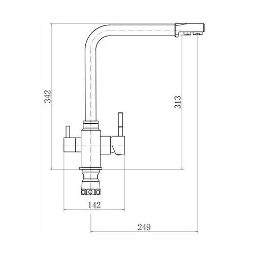 Смеситель KUPPERSBERG geo kg2385cr black