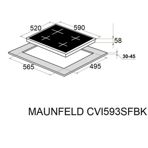 Варочная поверхность MAUNFELD CVI593SFBK Inverter