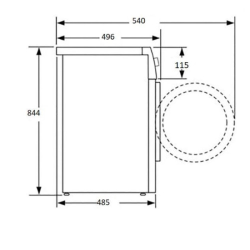 Стиральная машина BEKO B3DFR57H22W