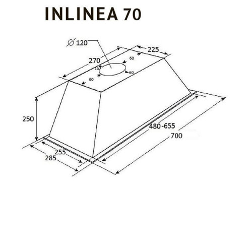 Вытяжка KUPPERSBERG INLINEA 70 X